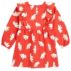 Freedom Bird AOP Ruffle Baby Dress by Bobo Choses