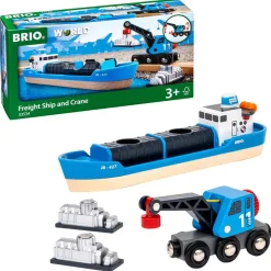 Freight Ship & Crane by Brio