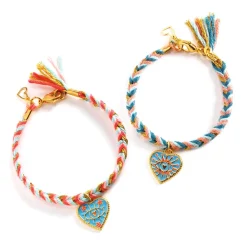 Friendship And Hearts You And Me Twin Bracelets Craft Kit by Djeco