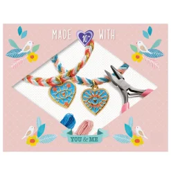 Friendship And Hearts You And Me Twin Bracelets Craft Kit by Djeco