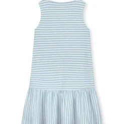 Frill Dress in Sky / Off White by Gray Label