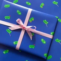 Froggy Gift Wrap by Rumble Cards