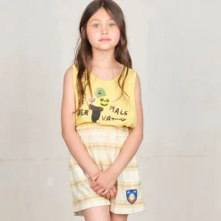 Frog Kids Tank Top in Yellow by The Animals Observatory