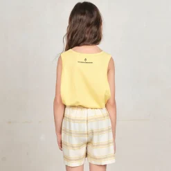 Frog Kids Tank Top in Yellow by The Animals Observatory