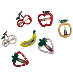 Fruits Mini Enamelled Hair Clips in Various Designs by Hello Sakura
