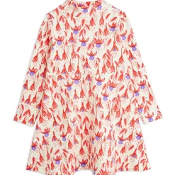 Fuchsia AOP Long Sleeve Dress by Mini Rodini