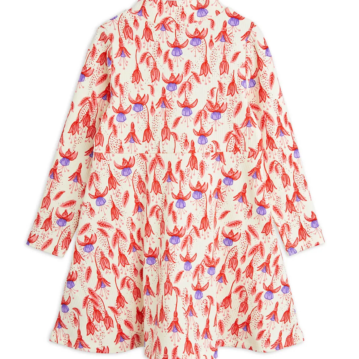 Fuchsia AOP Long Sleeve Dress by Mini Rodini
