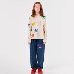 Funny Face Denim Sweatpants by Bobo Choses - Last Ones In Stock - 6-9 Years