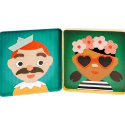 Funny Faces On-The-Go Magnetic Play Set by Petit Collage
