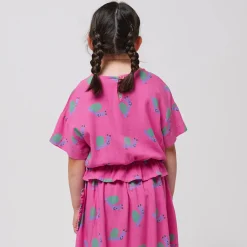 Funny Snail All Over Woven Blouse by Bobo Choses