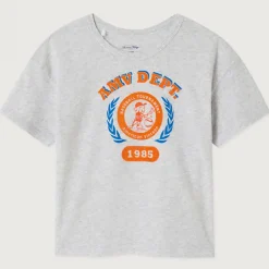 Gamipy Kid's Round Neck T Shirt in Polar Melange by American Vintage
