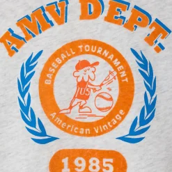 Gamipy Kid's Round Neck T Shirt in Polar Melange by American Vintage