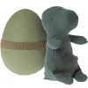 Gantosaurus In An Egg in Dark Petrol (Small) by Maileg