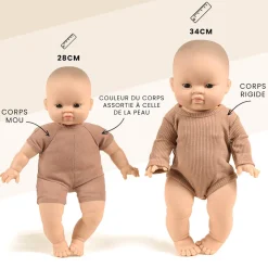 Gaspard Soft Bodied Doll (28cm Brown Eyes) by Minikane X Paola Reina