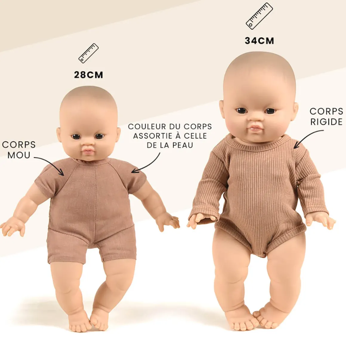 Gaspard Soft Bodied Doll (28cm Brown Eyes) by Minikane X Paola Reina