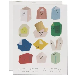 Gem Buddies Greetings Card by Red Cap Cards