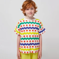 Geometric All Over Waffle T-Shirt by Bobo Choses