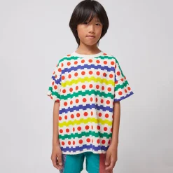 Geometric All Over Waffle T-Shirt by Bobo Choses