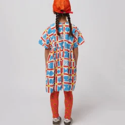 Geometric Game All Over Woven Dress by Bobo Choses