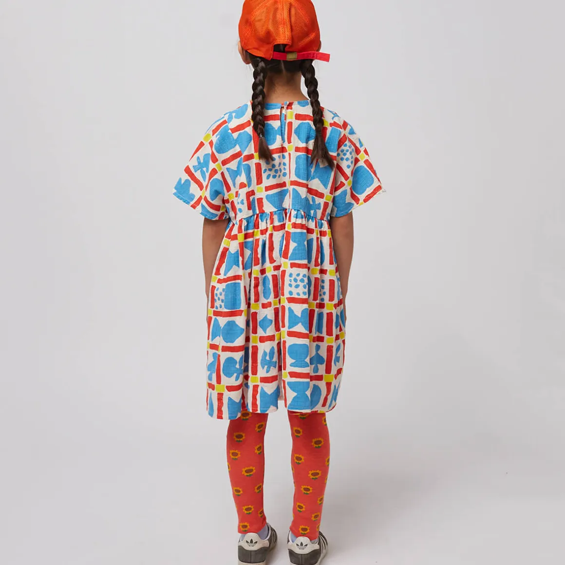 Geometric Game All Over Woven Dress by Bobo Choses