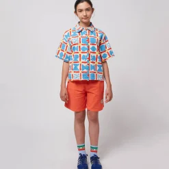 Geometric Game All Over Woven Shirt by Bobo Choses
