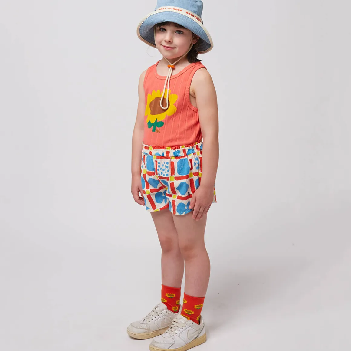 Geometric Game All Over Woven Shorts by Bobo Choses