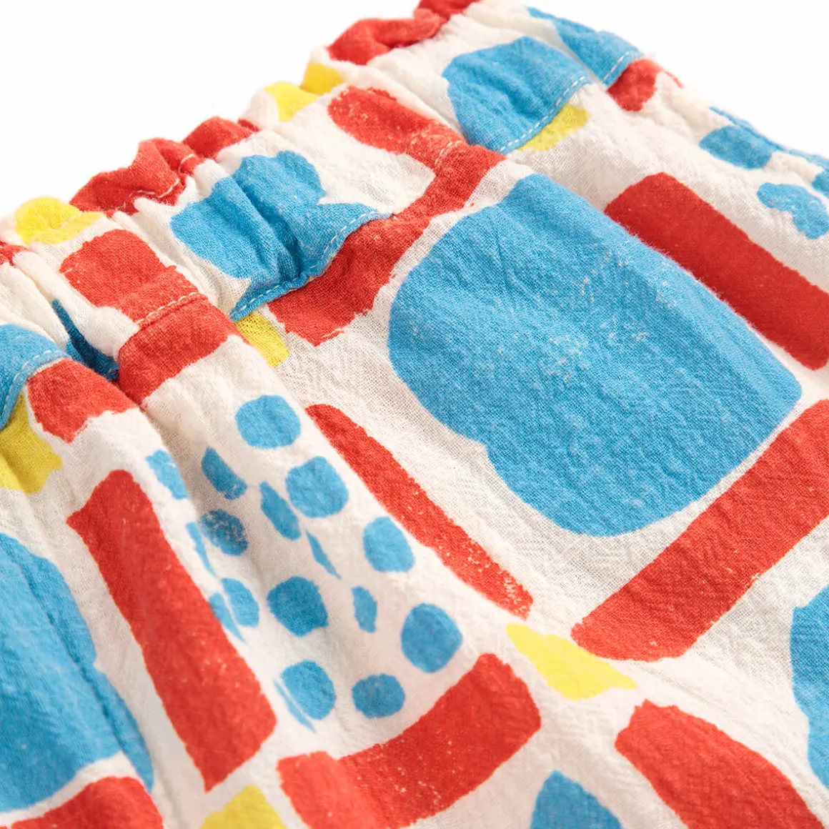 Geometric Game All Over Woven Shorts by Bobo Choses