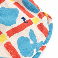Geometric Game All Over Woven Shorts by Bobo Choses