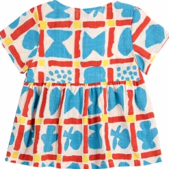 Geometric Game Baby Dress by Bobo Choses