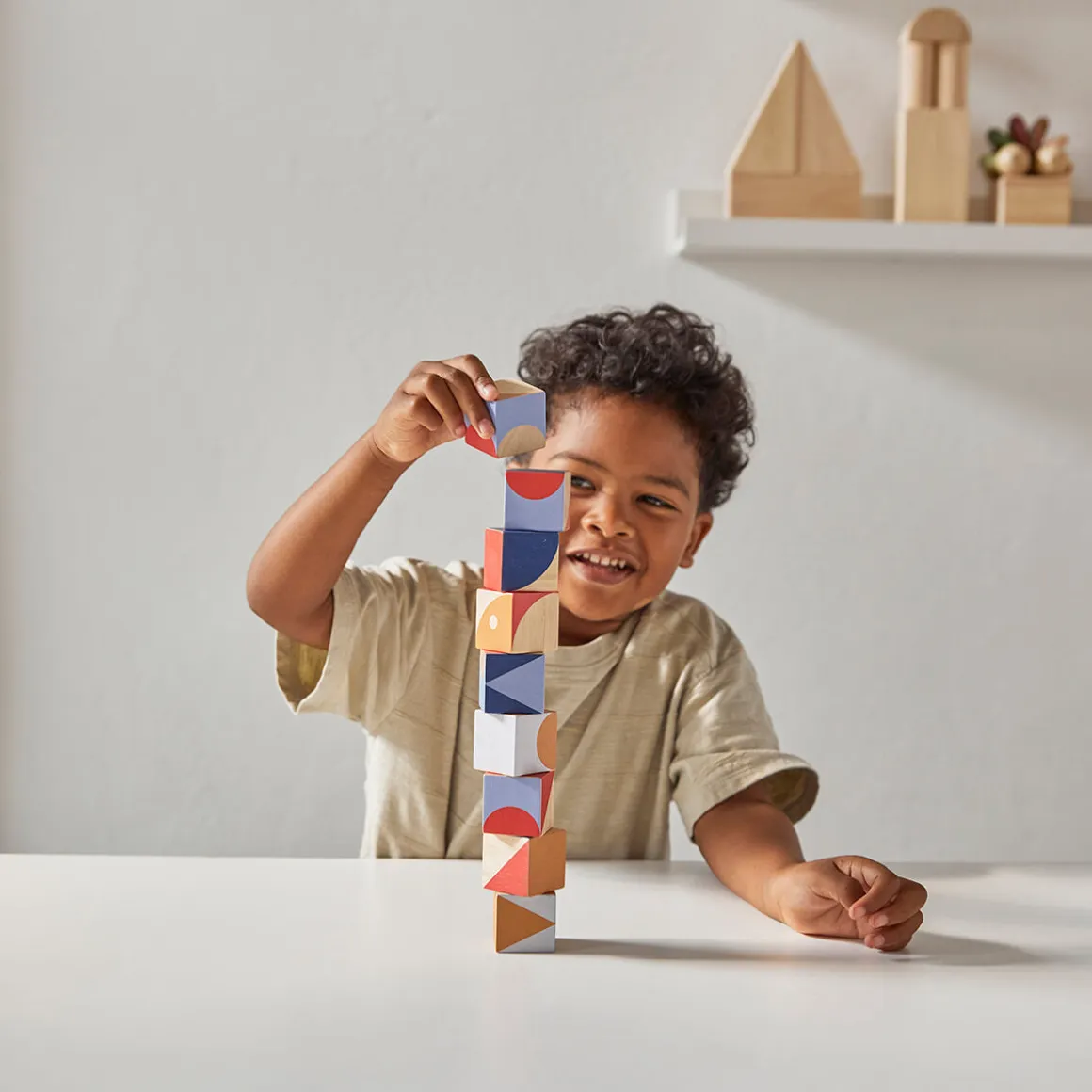 Geo Pattern Cubes by PlanToys