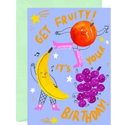 Get Fruity Greetings Card by Ickaprint