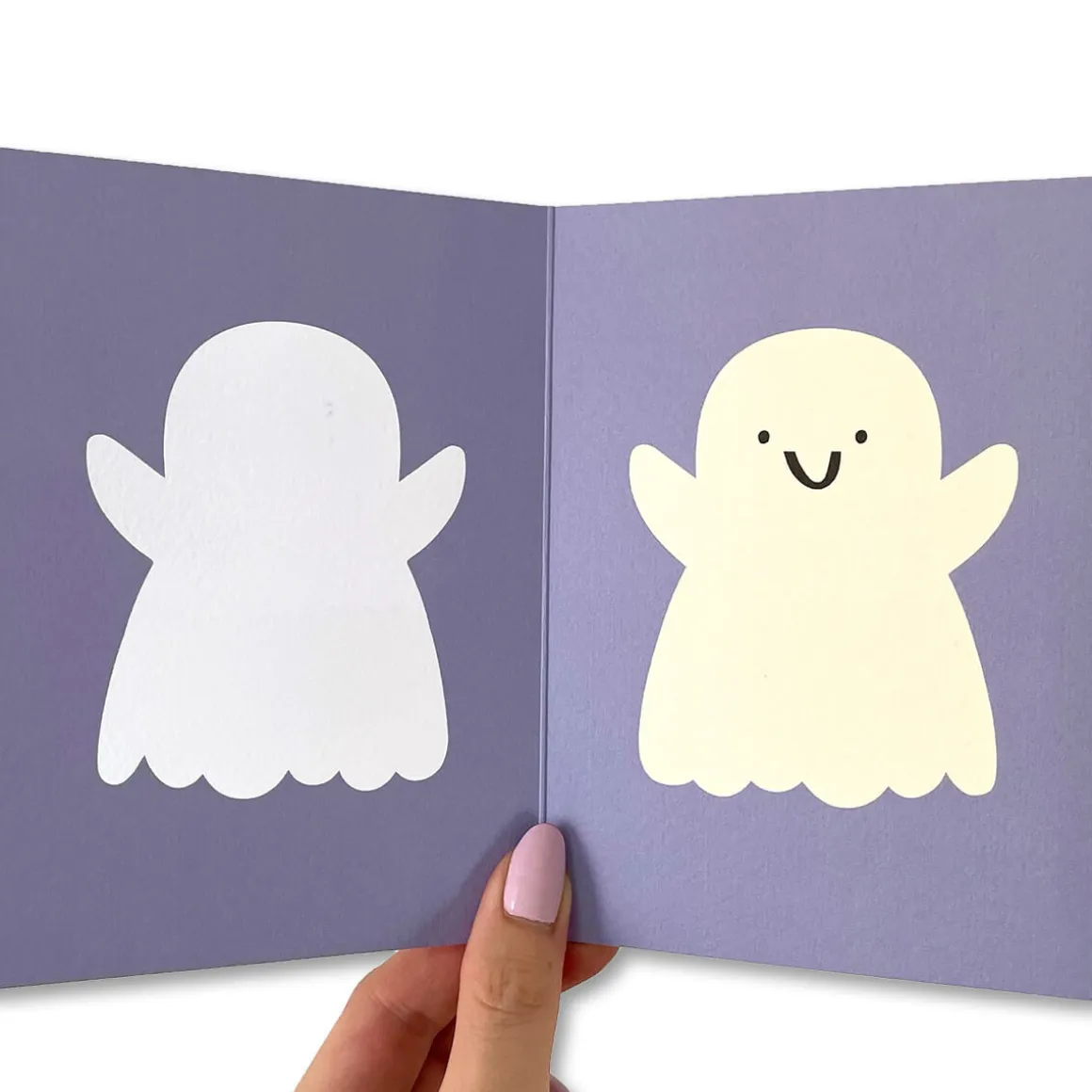 Ghost Greetings Card by Rumble Cards