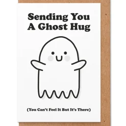 Ghost Hug Greetings Card by Studio Boketto