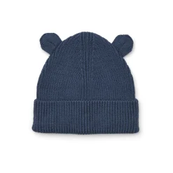 Gina Beanie With Ears in Indigo Blue by Liewood