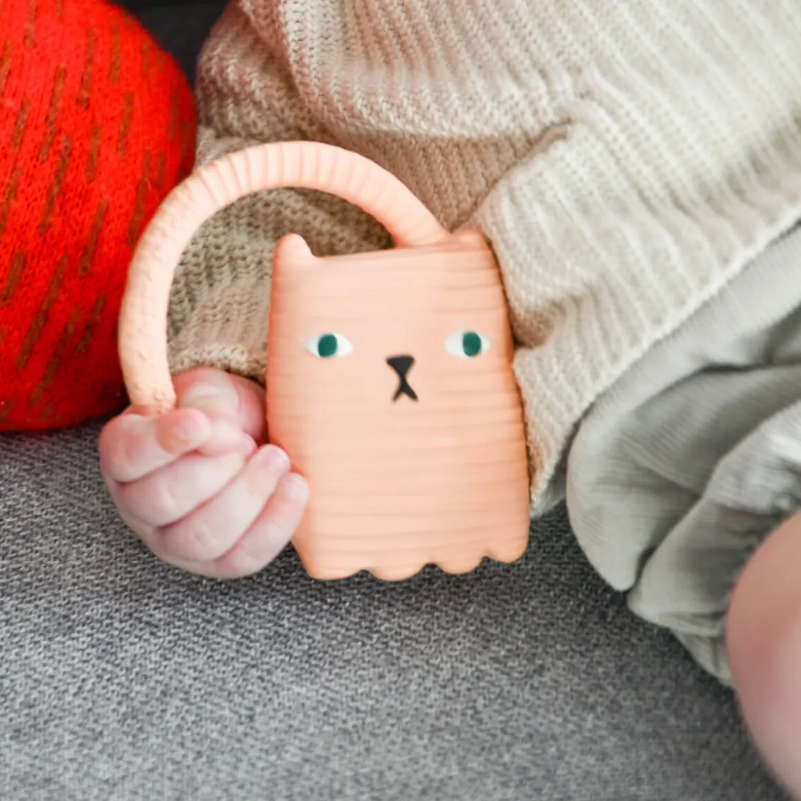 Ginge Cat Teether by Oli & Carol x Donna Wilson