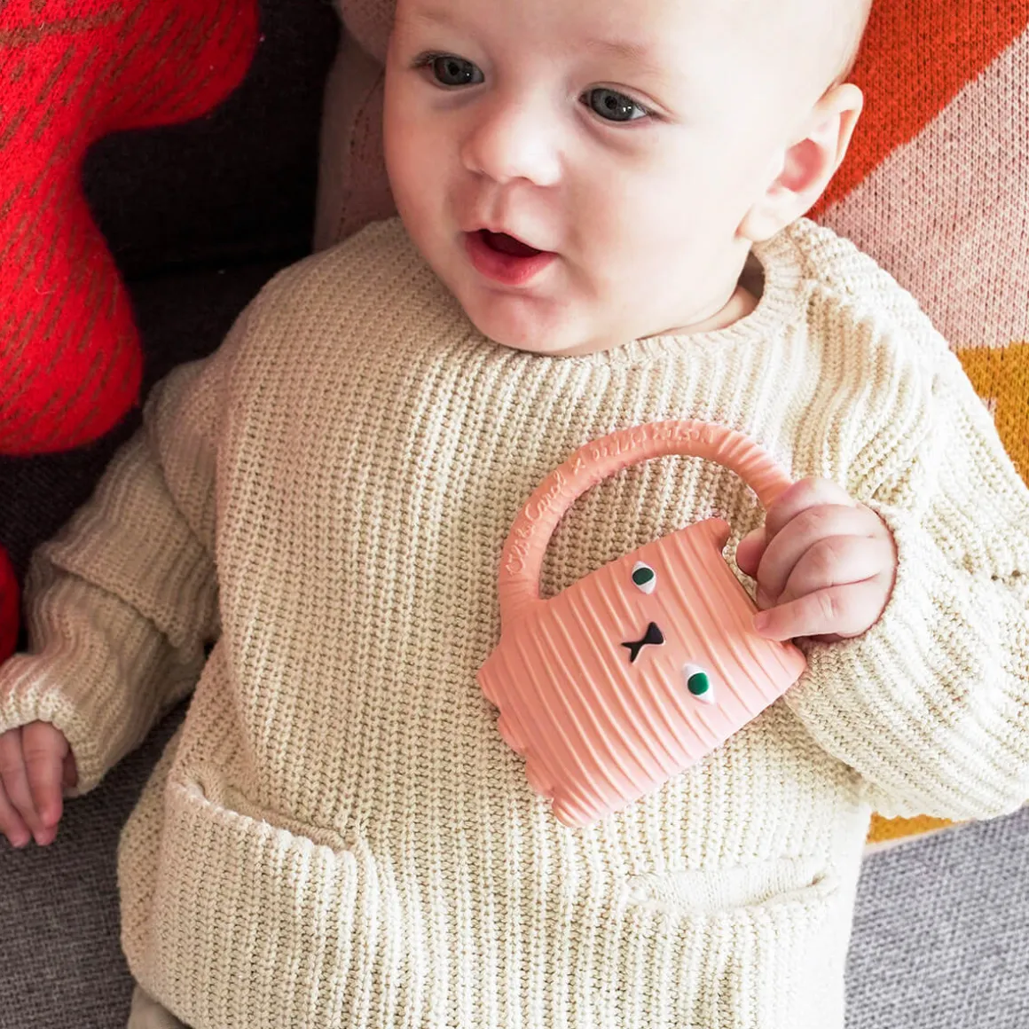 Ginge Cat Teether by Oli & Carol x Donna Wilson