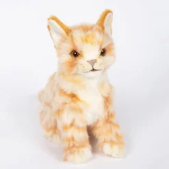 Ginger Jacquard Kitten Sitting (19cm) by Hansa