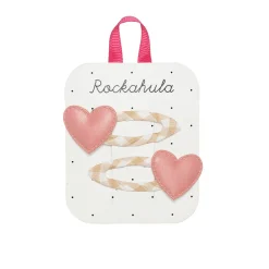 Gingham Heart Hair Clips by Rockahula