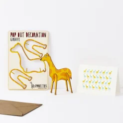 Giraffe Pop Out Decoration And Greetings Card by The Pop Out Card Company