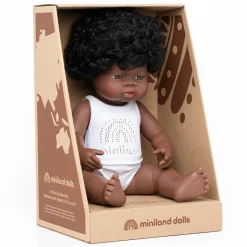 Girl Doll (38cm African) by Miniland