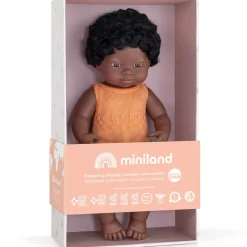Girl Doll (38cm African) in Melon by Miniland