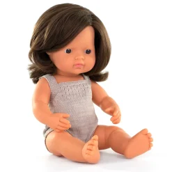 Girl Doll (38cm Caucasian) in Grey by Miniland