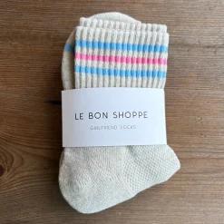 Girlfriend Adult Socks in Bright Grey by Le Bon Shoppe
