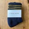 Girlfriend Adult Socks in Navy by Le Bon Shoppe