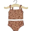 Girl's Underwear Set (34cm Doll) in Pebble / Brown Sugar by Minikane