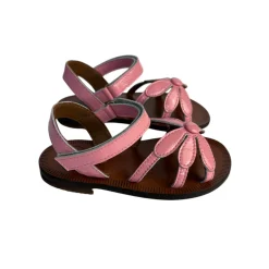 Giulia Flower Sandals in Bubblegum Pink Patent by PèPè