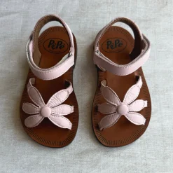 Giulia Flower Sandals in Camelia by PèPè