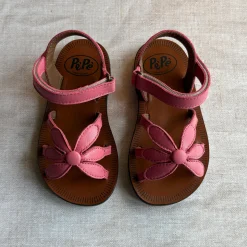 Giulia Flower Sandals in Ombretto Pink by PèPè