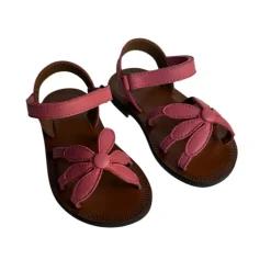 Giulia Flower Sandals in Ombretto Pink by PèPè