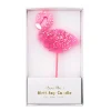 Glitter Flamingo Candle by Meri Meri